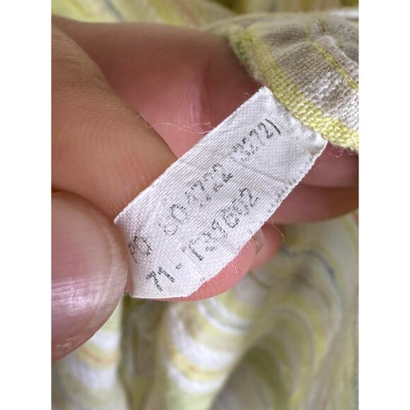 Tommy Bahamas Multi Striped Pattern Button Up Linen Blend Vacation Shirt Large - Picture 6 of 9